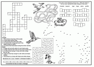 Animal Kid's Placemats Menus for Restaurants