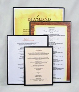 Double Sided Single Panel Menu Boards Heat Sealed Single Panel Double Side Menu Boards