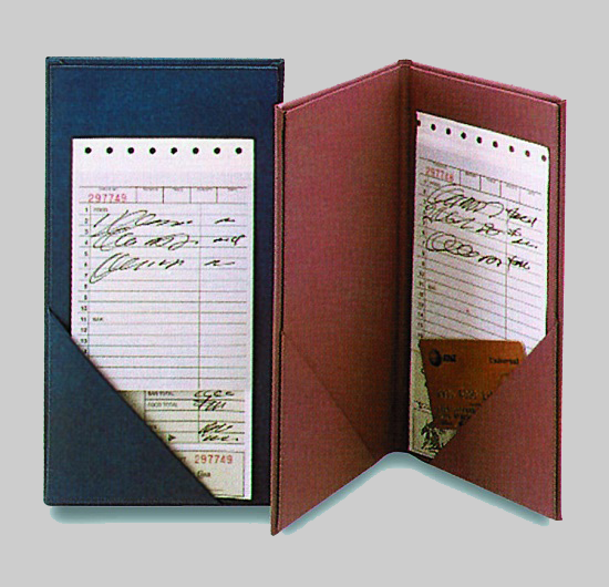 Custom Customer Check Presenters Turned Edge