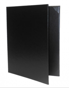 Plaza casebound menu covers in stock