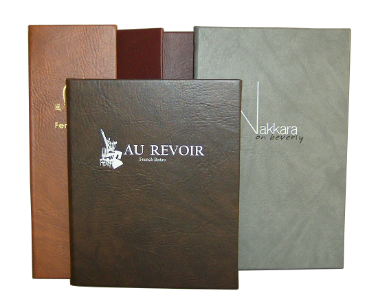 Twilight Faux Leather Restaurant Menu Covers